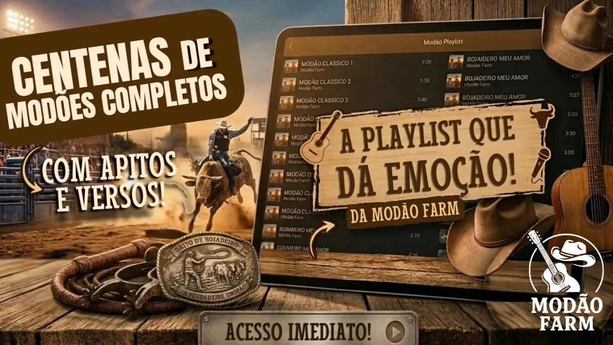 Playlist Modão Farm: centenas de modões completos, com apitos e versos